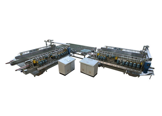 China Automatische doppelte Rand-Glasmaschine PLC mit Drehentabellen-Förderer fournisseur