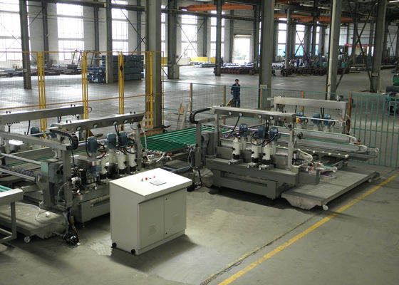 China 6 Bewegungsglasgerade-Rand-Maschine für Solar-PV-Glasplatte 250 × 250 Millimeter fournisseur